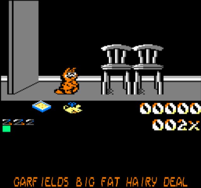 Garfield - Big Fat Hairy Deal - Amstrad CPC game screenshot (1988) by The Edge